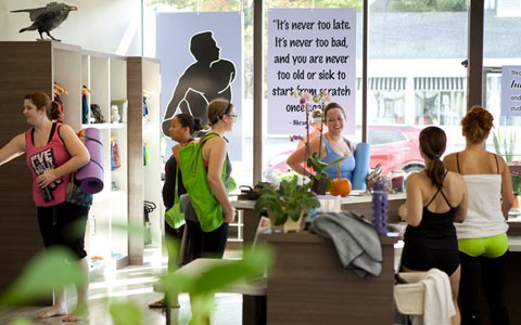 Kula Yoga Studio retail space and lockers
